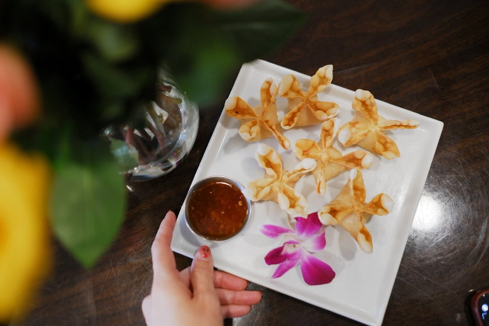 Crispy Thai crab rangoon